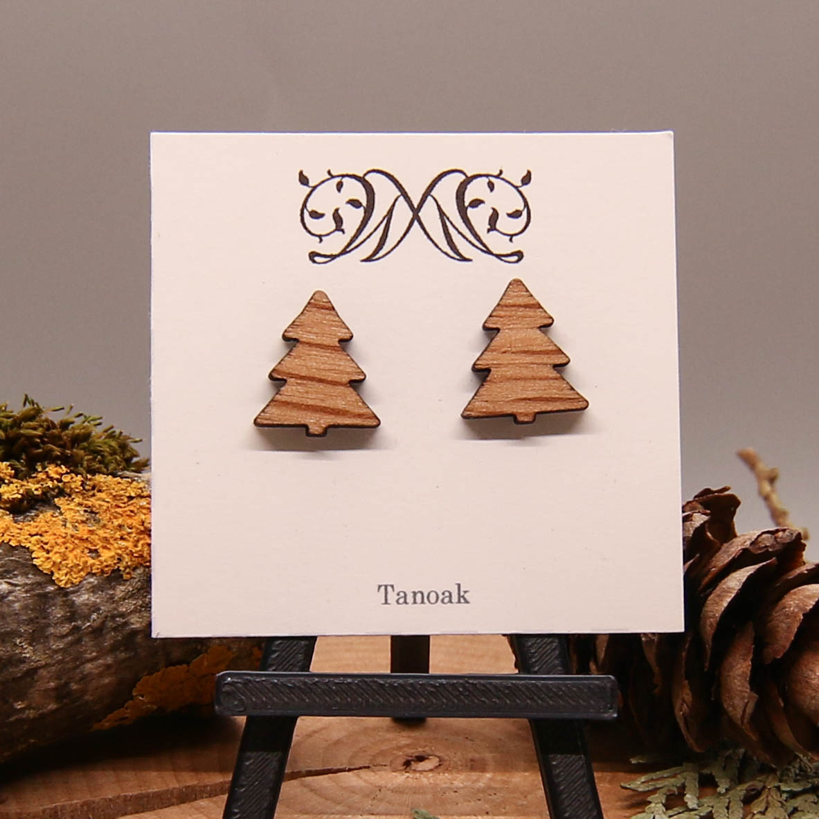 Tree Stud Earrings - Tanoak