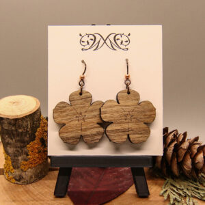 Flower Earrings - Pacific Northwest Wood