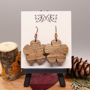 Flower Earrings - Pacific Northwest Wood