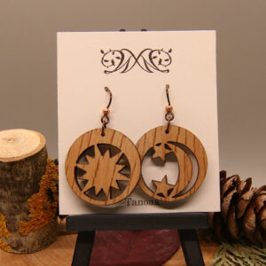 Sun & Moon Earrings - Tanoak